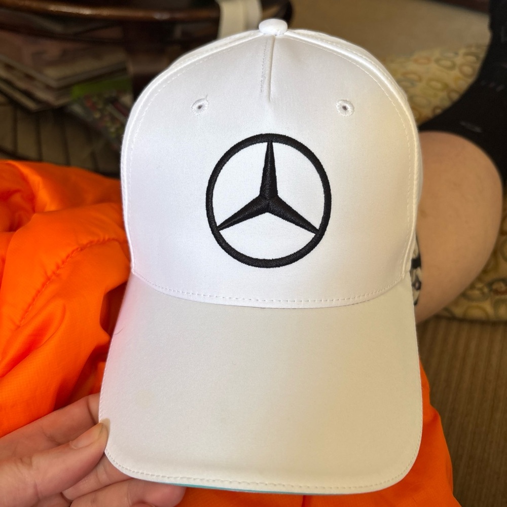 Mercedes AMG Petronas F1 White Team Hat 2023 New Lewis Hamilton